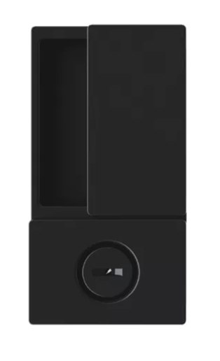 Ручка для раздвижных дверей AGB WAVE без запирания B30002.02.93 WC-черный