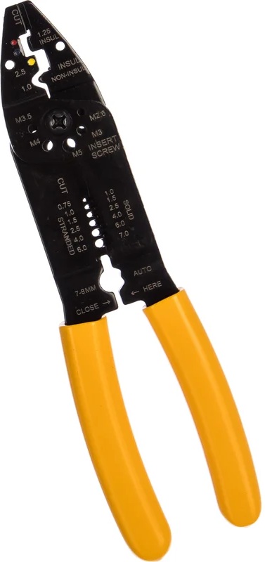 Пресс-клещи для изолированных и неизолированных наконечников Topex (1-7мм2) 32D404