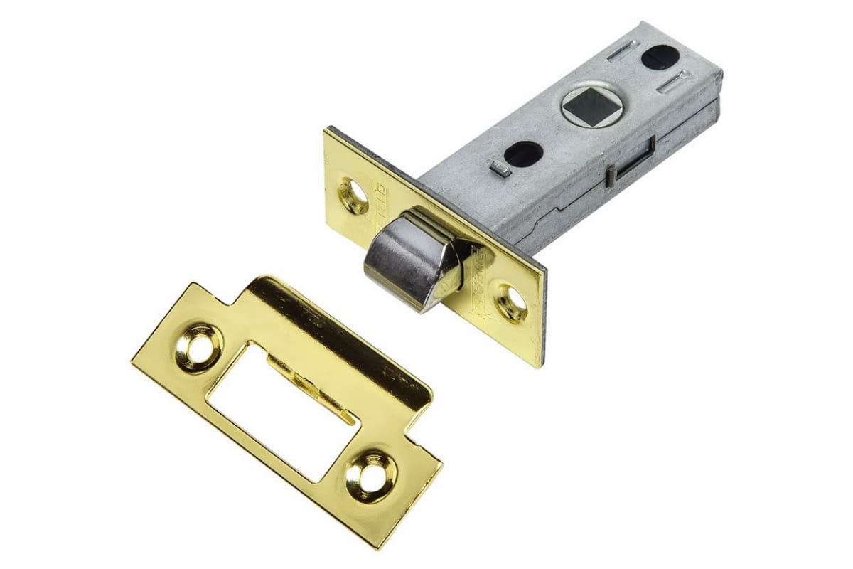 Защелка врезная Puerto L 3-45 SB Латунь матовая
